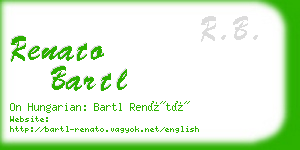 renato bartl business card